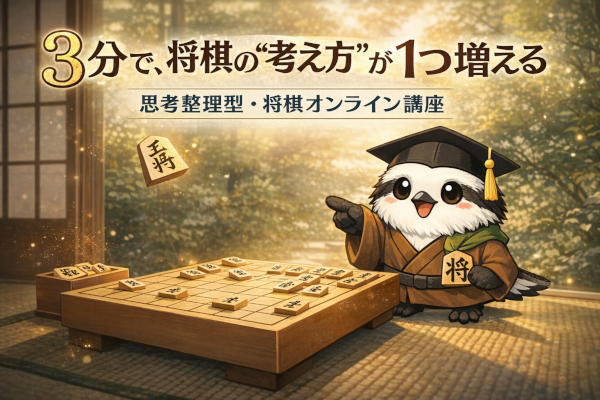 3分で、将棋の「考え方」が1つ増える。